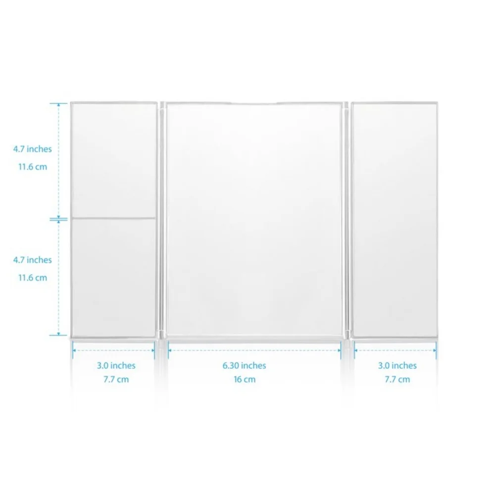 NEW Coby Trifold LED Mirror